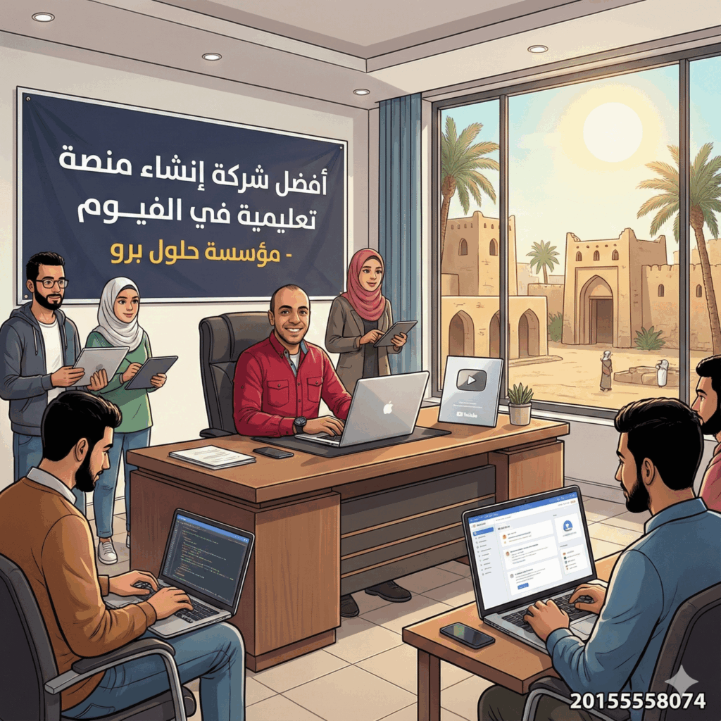 انشاء منصة تعليمية في الفيوم